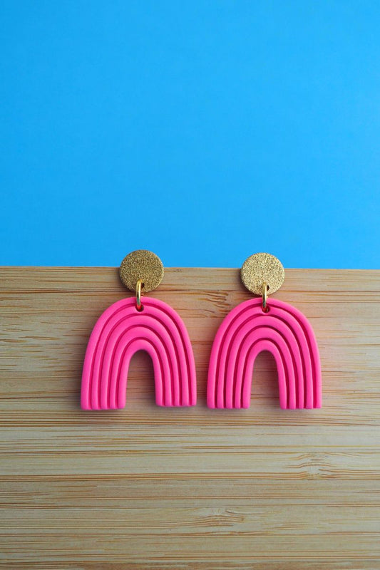 Barbie Pink Organic Arch - Sparkly Stud