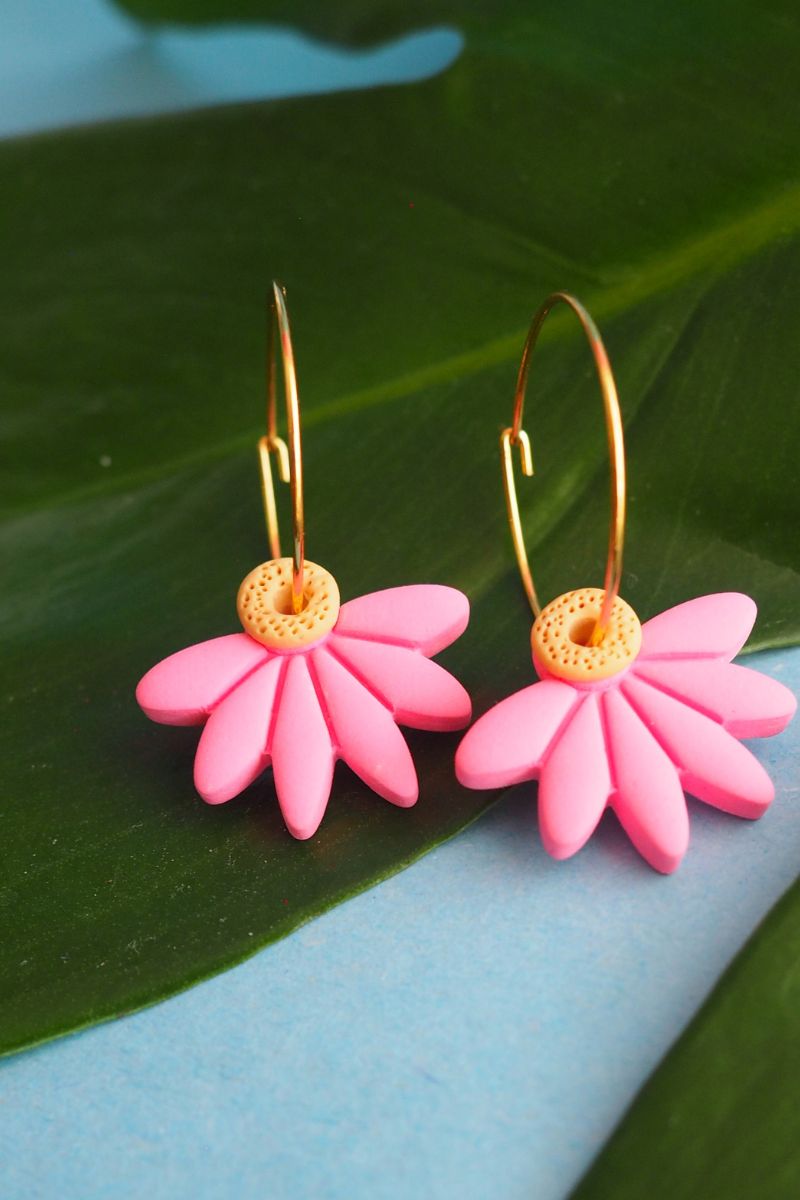 Half Daisy Earrings